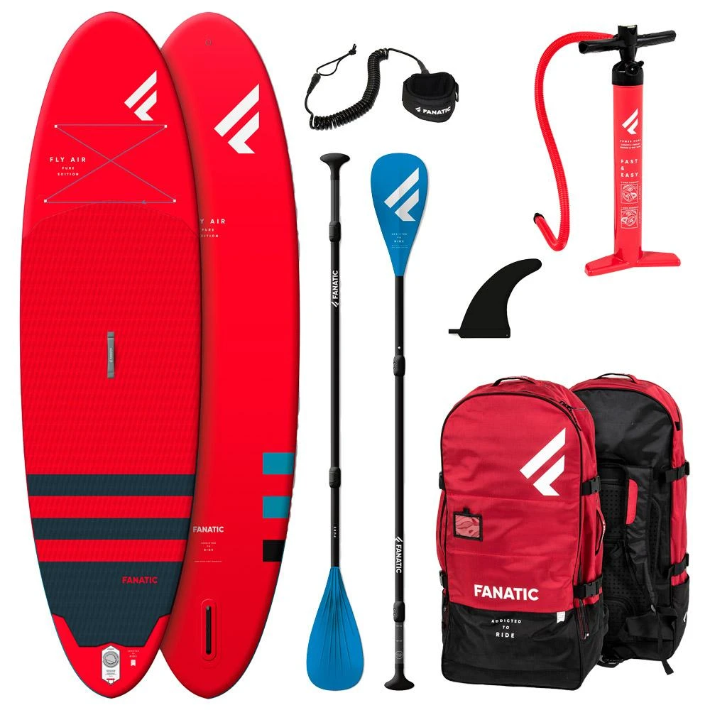 Pack SUP Fanatic Fly Air/Pure - Red 3 Pack SUP Fanatic Fly Air/Pure - Red
